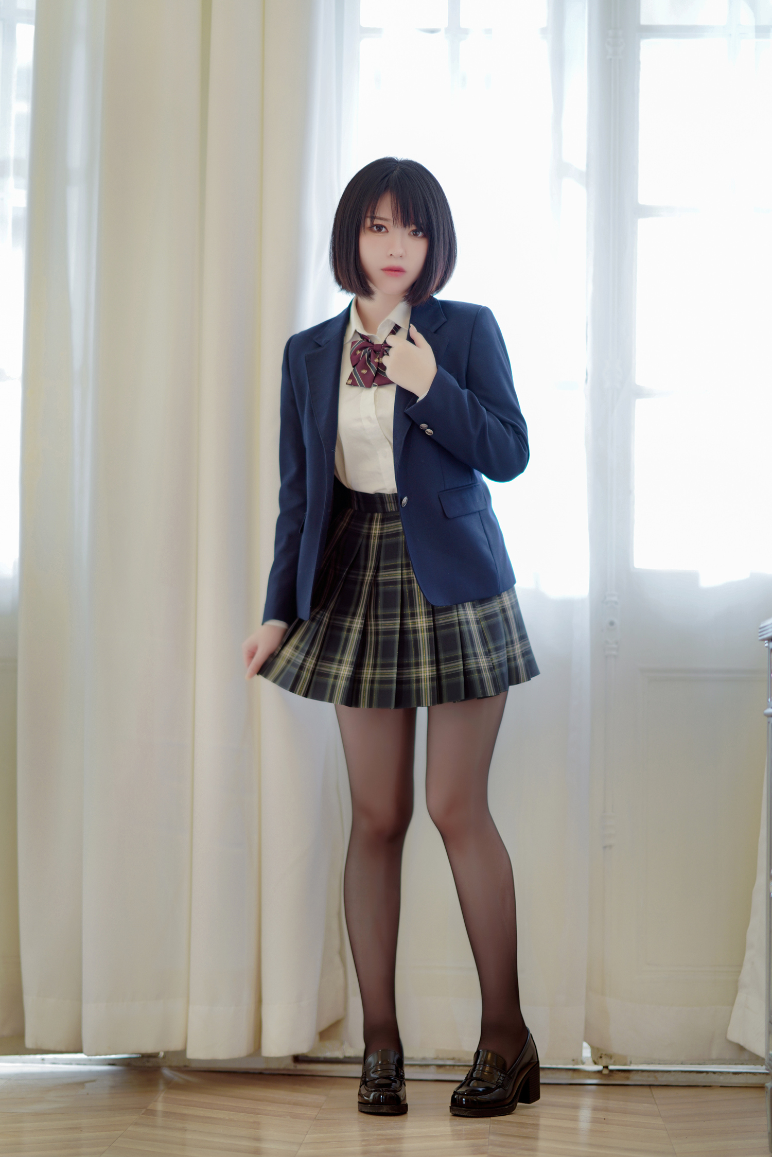 半半子彼女の制服姿が好きcosplay1