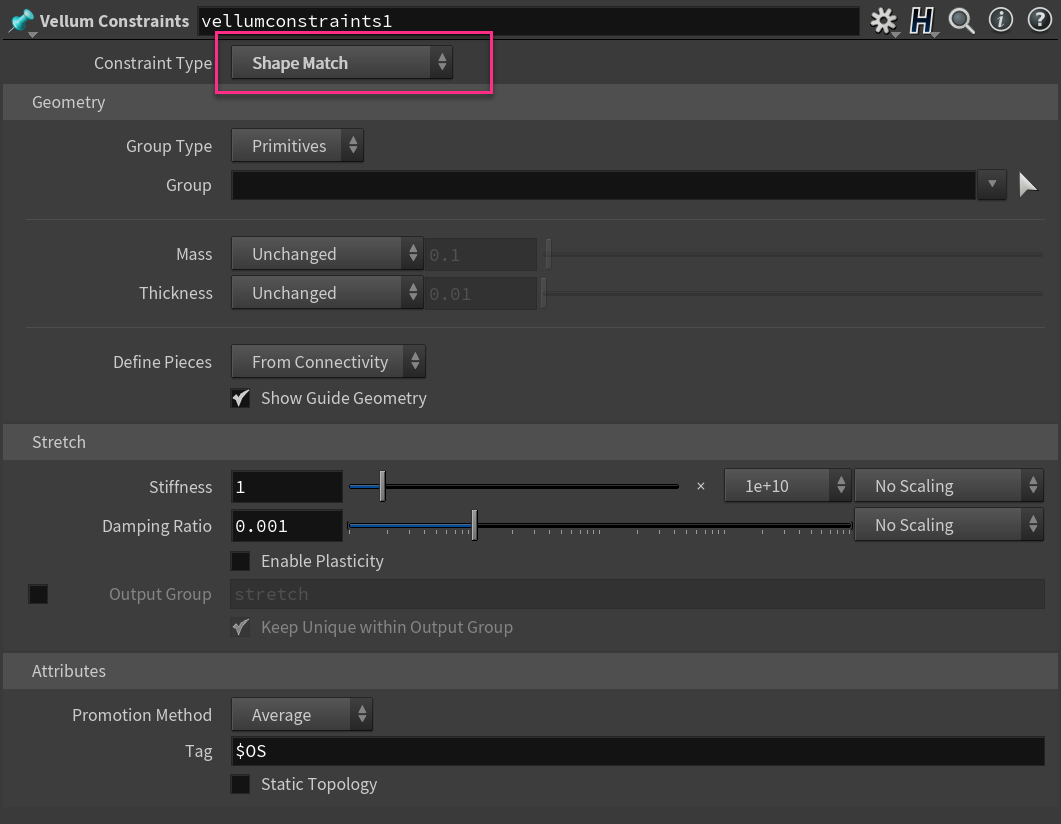Vellum篇 ②Shape Match，Vellum中的简易“刚体”——Houdini动图白皮书 哔哩哔哩
