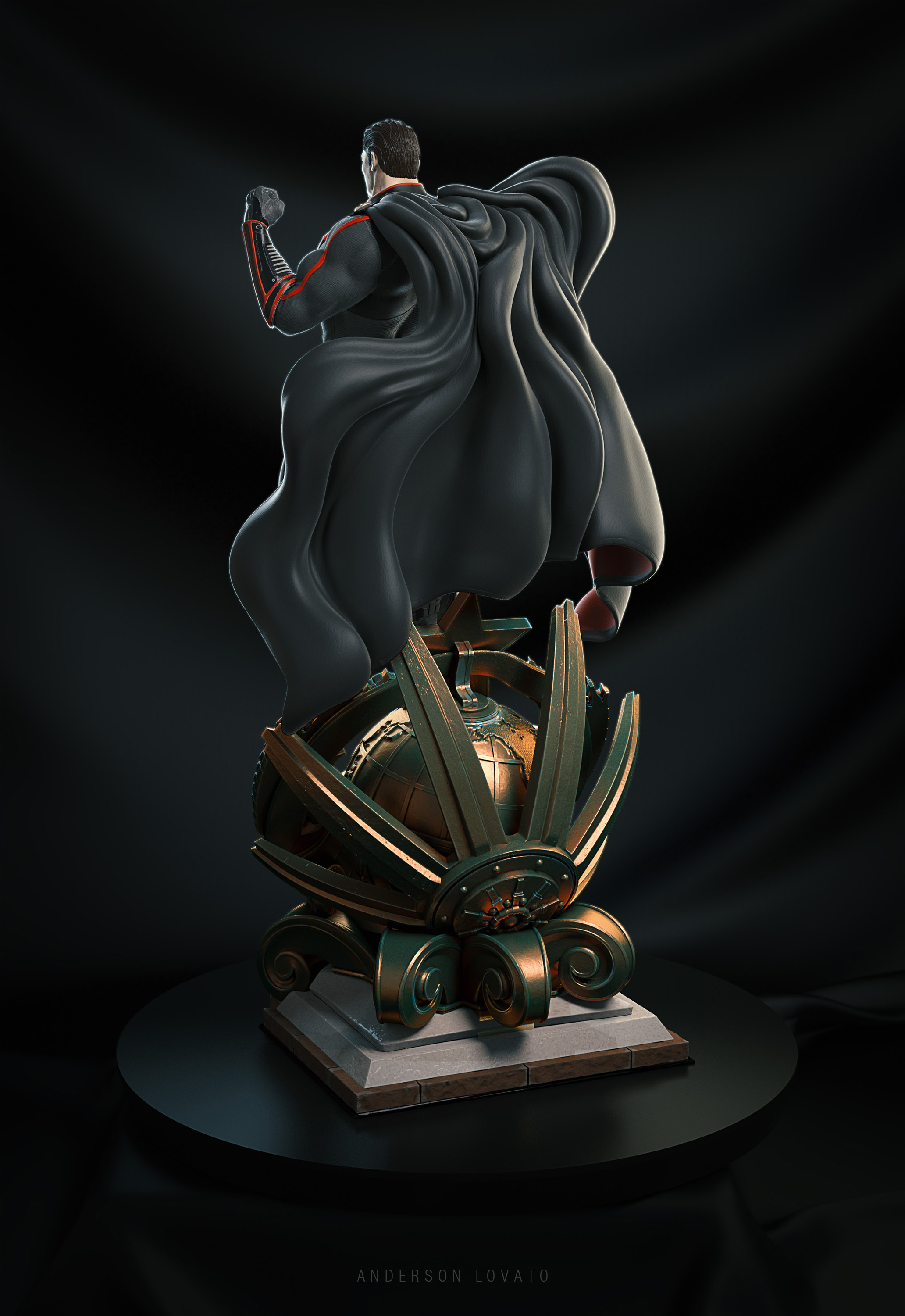 手办模型超人红色之子渲染图转载