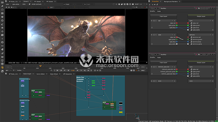 视频后期合成软件:nuke 12 for mac(支持m1)