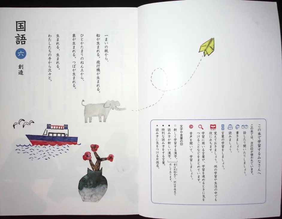 日本小学国语教科书六年级 第一部分 光村版整理 哔哩哔哩