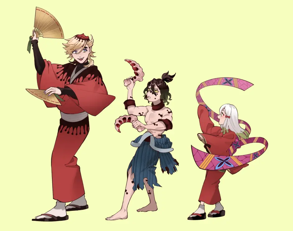 鬼灭之刃上弦六堕姬妓夫太郎壁纸头像 哔哩哔哩