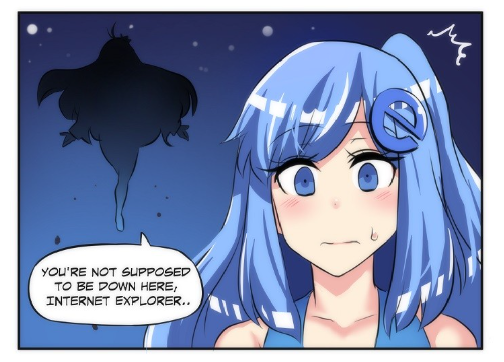 [漫画] Internet Explorer (IE娘系列第1期) twitter@Merryweatherey