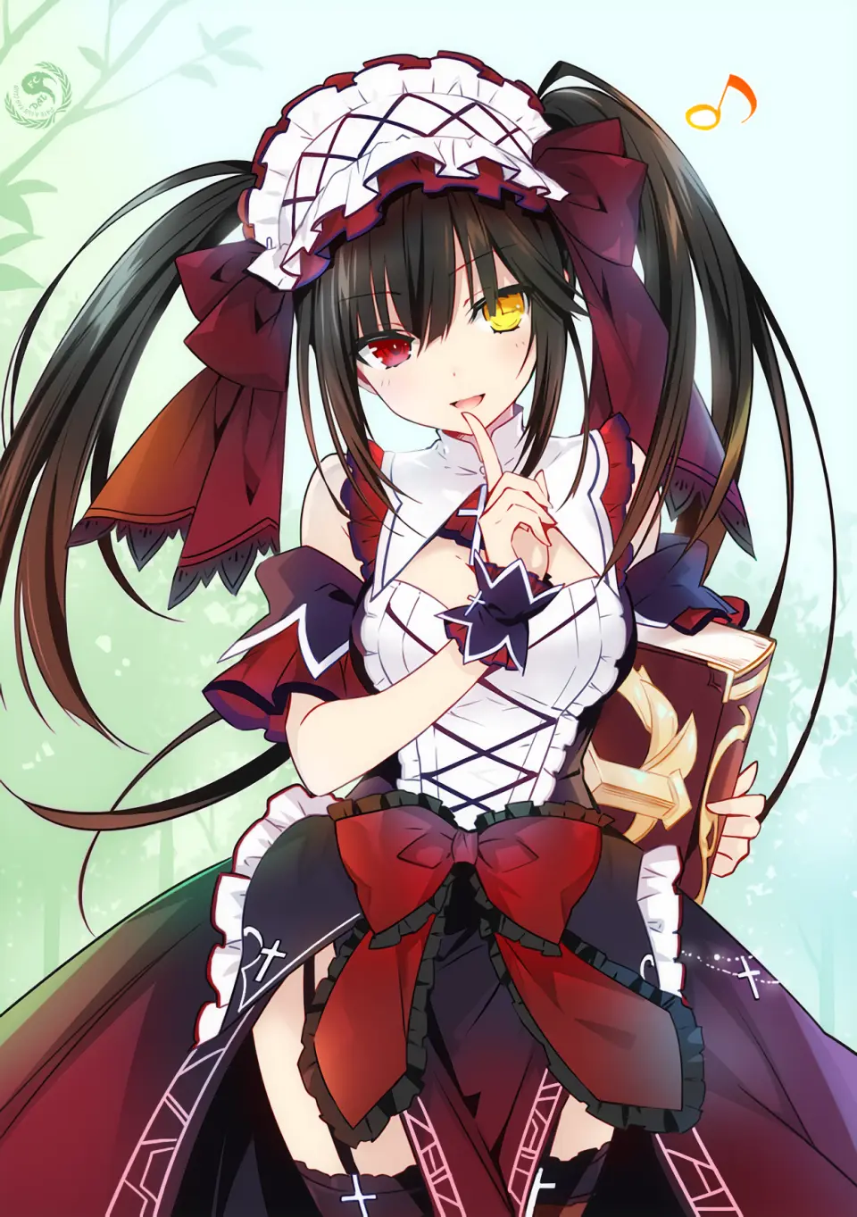 约会大作战小说插图上色去字date a live