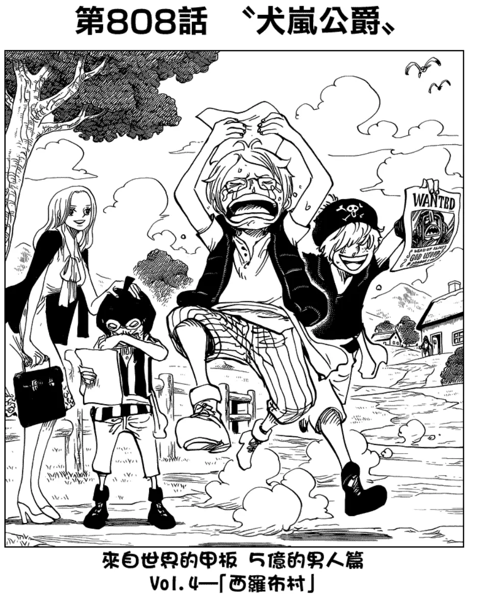 海贼王漫画扉页收藏41 来自世界的甲板 五亿的男人篇 哔哩哔哩
