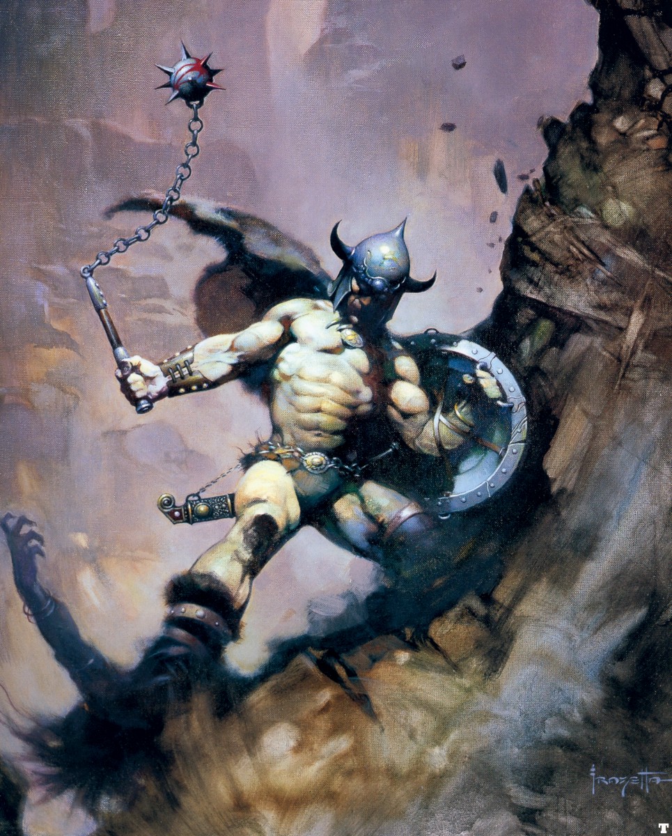 西方幻想类插画大师系列（十） 弗兰克.弗雷泽塔 Frank Frazetta 哔哩哔哩