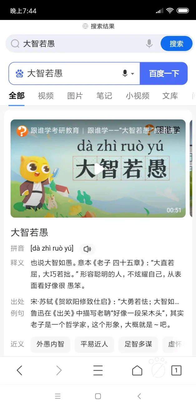 大智若愚 大巧若拙 哔哩哔哩