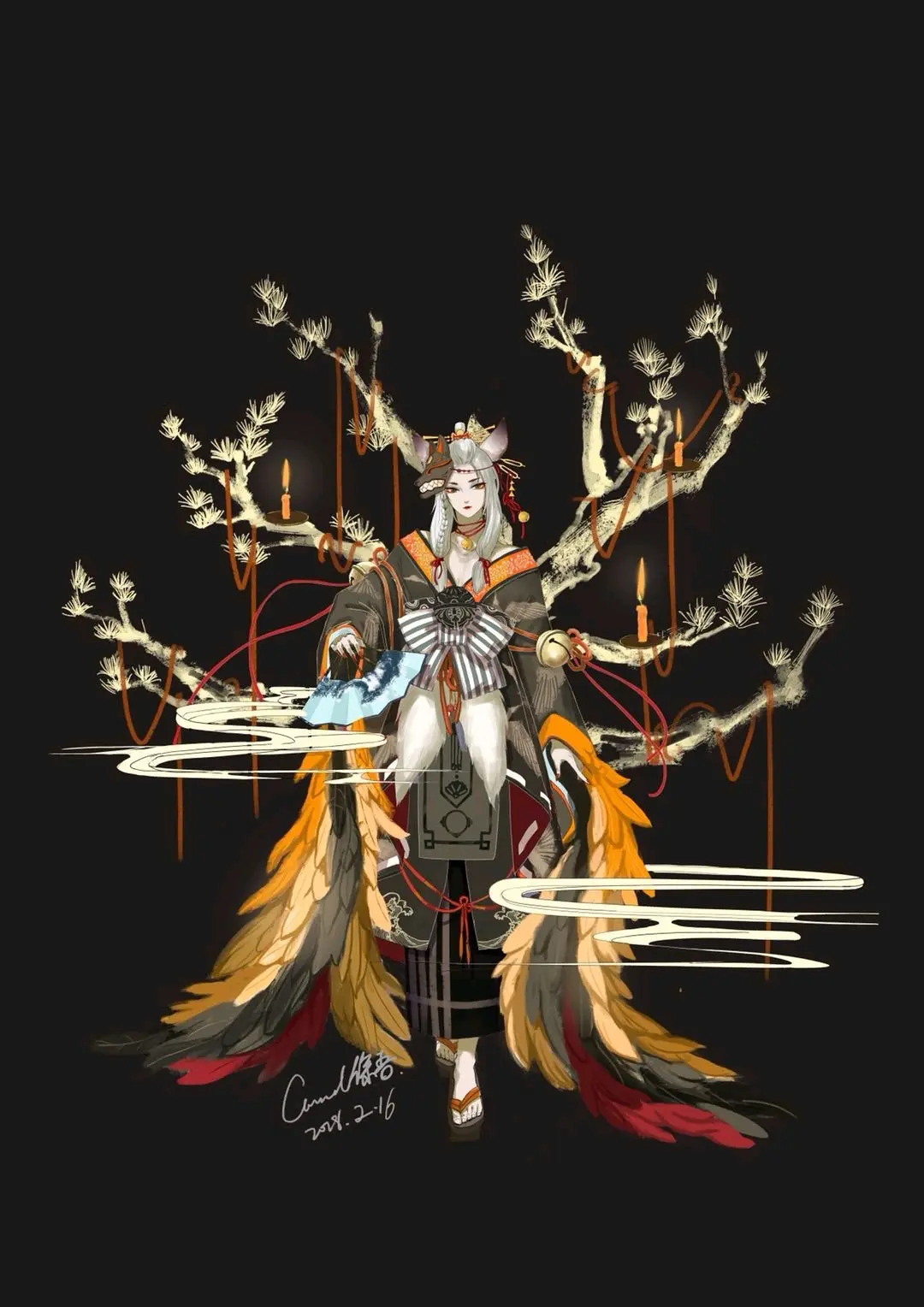 阴阳师百绘罗衣优秀作品展玉藻前篇