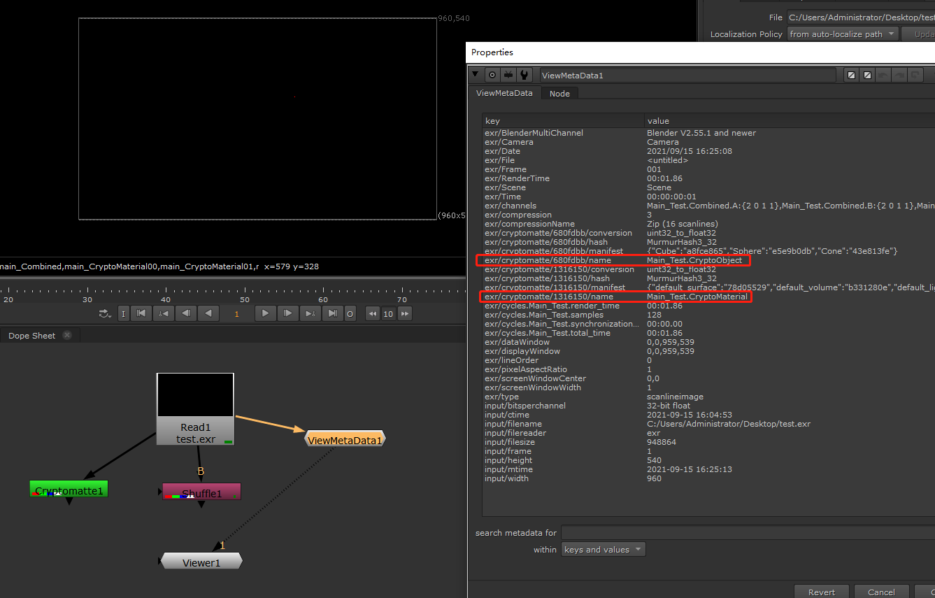 Blender Cryptomatte在Nuke13中无法识别问题 哔哩哔哩