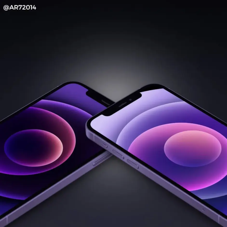 壁纸 紫色iphone 12 和新ipad Pro 内置壁纸 哔哩哔哩