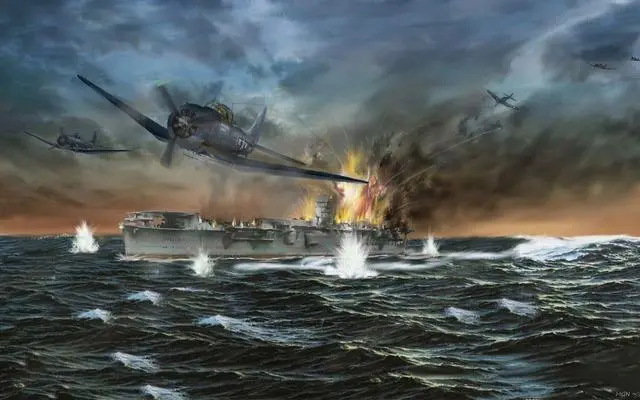 为何中途岛海战一锤定音者是俯冲轰炸机 哔哩哔哩