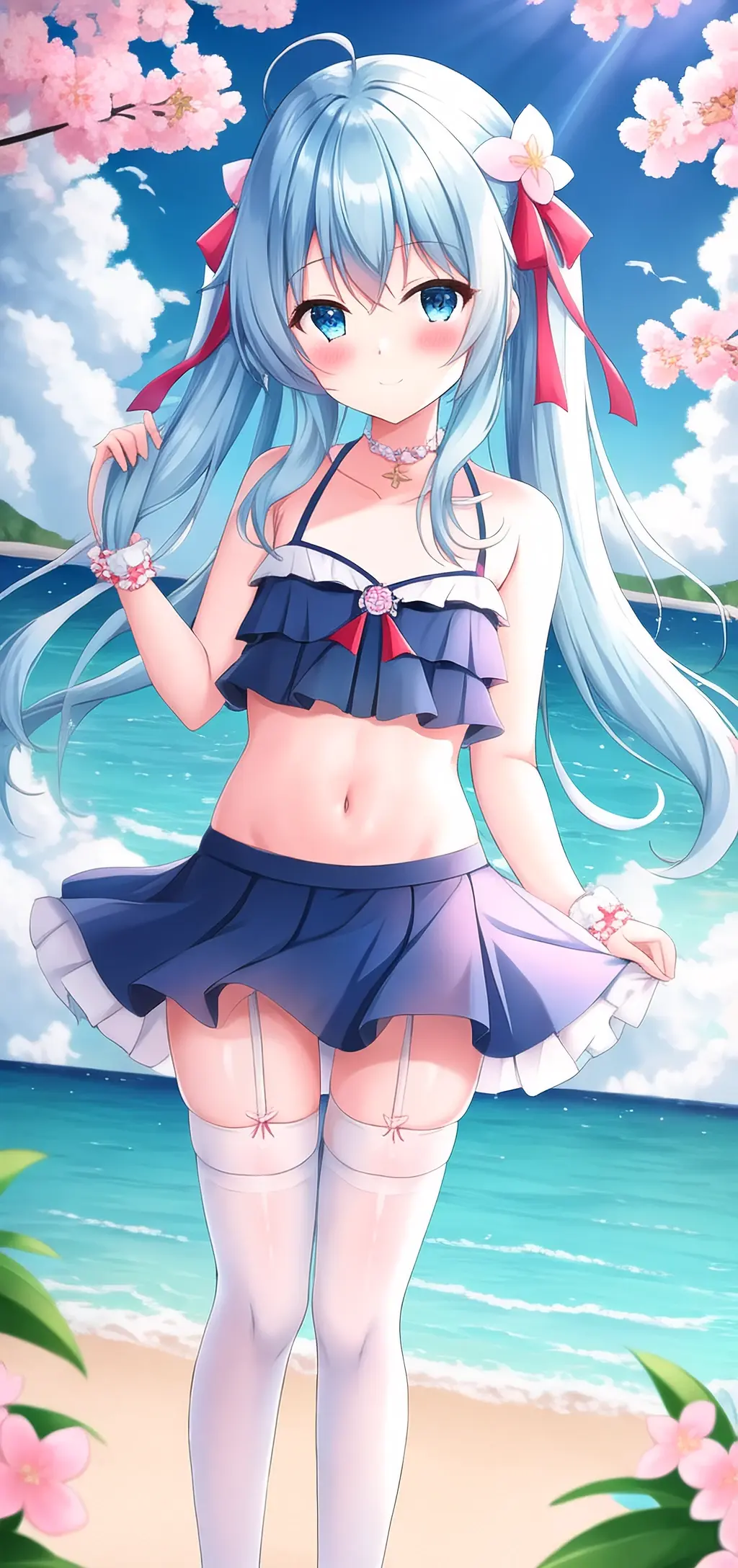 泳装少女