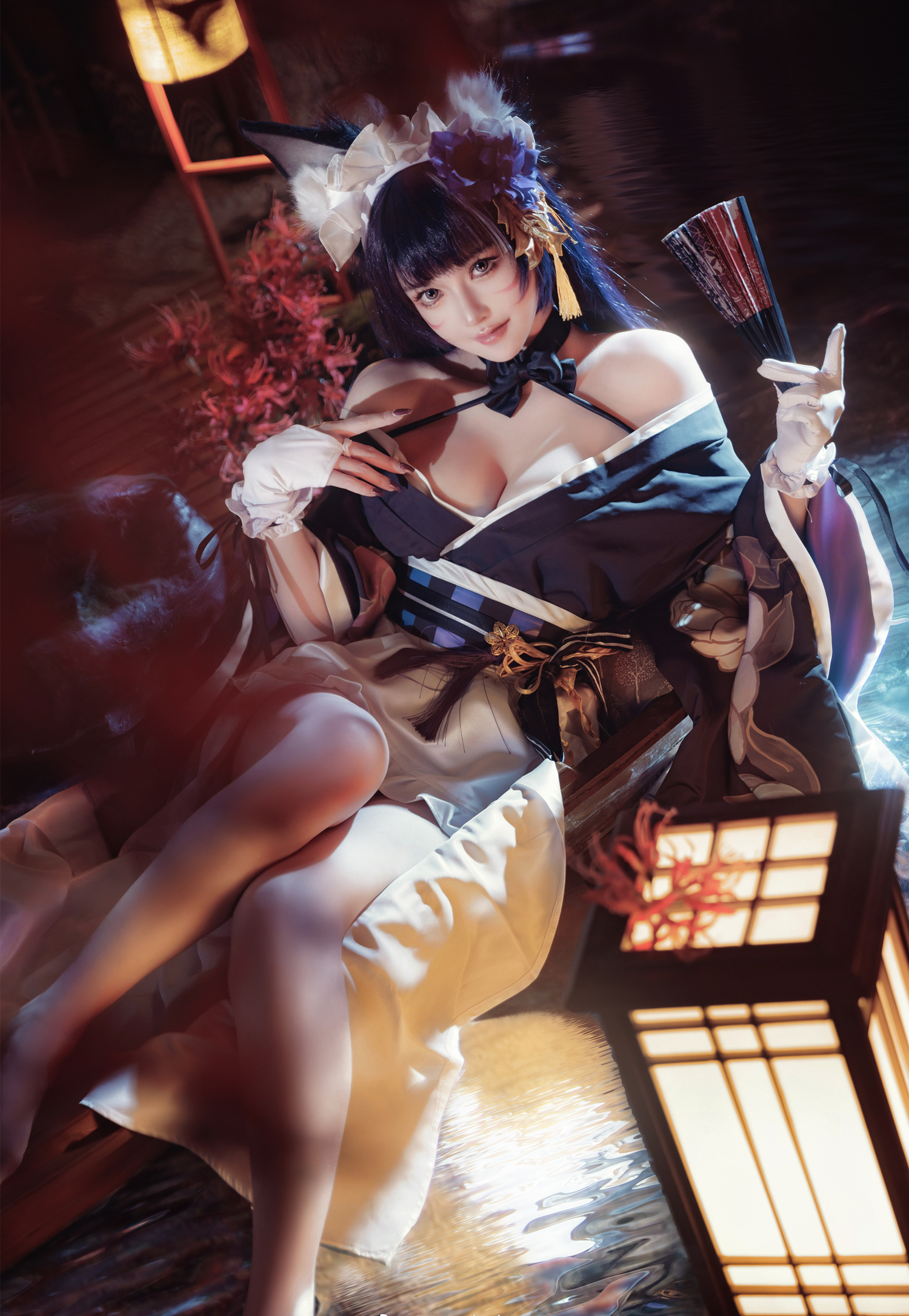 露兒大魔王碧蓝航线鳄堇色月影cosplay7