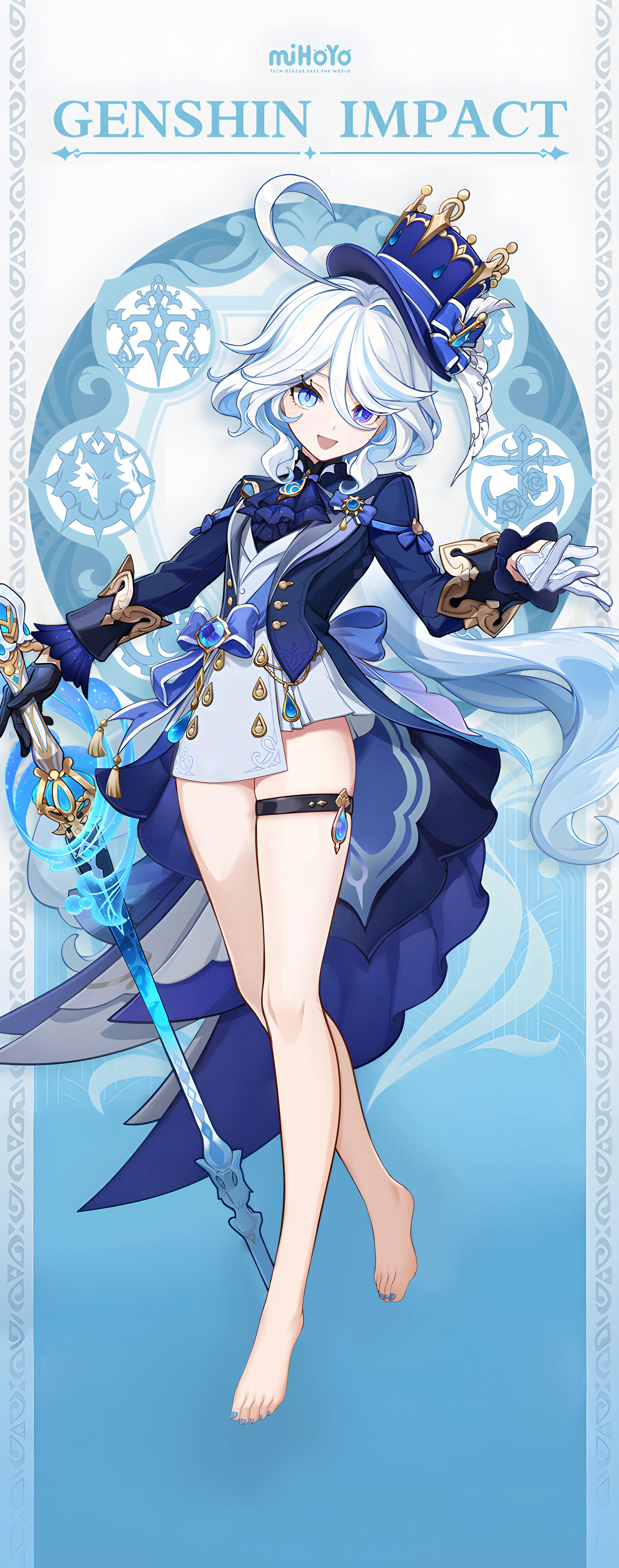 【原神】芙宁娜脚白丝 画质提升