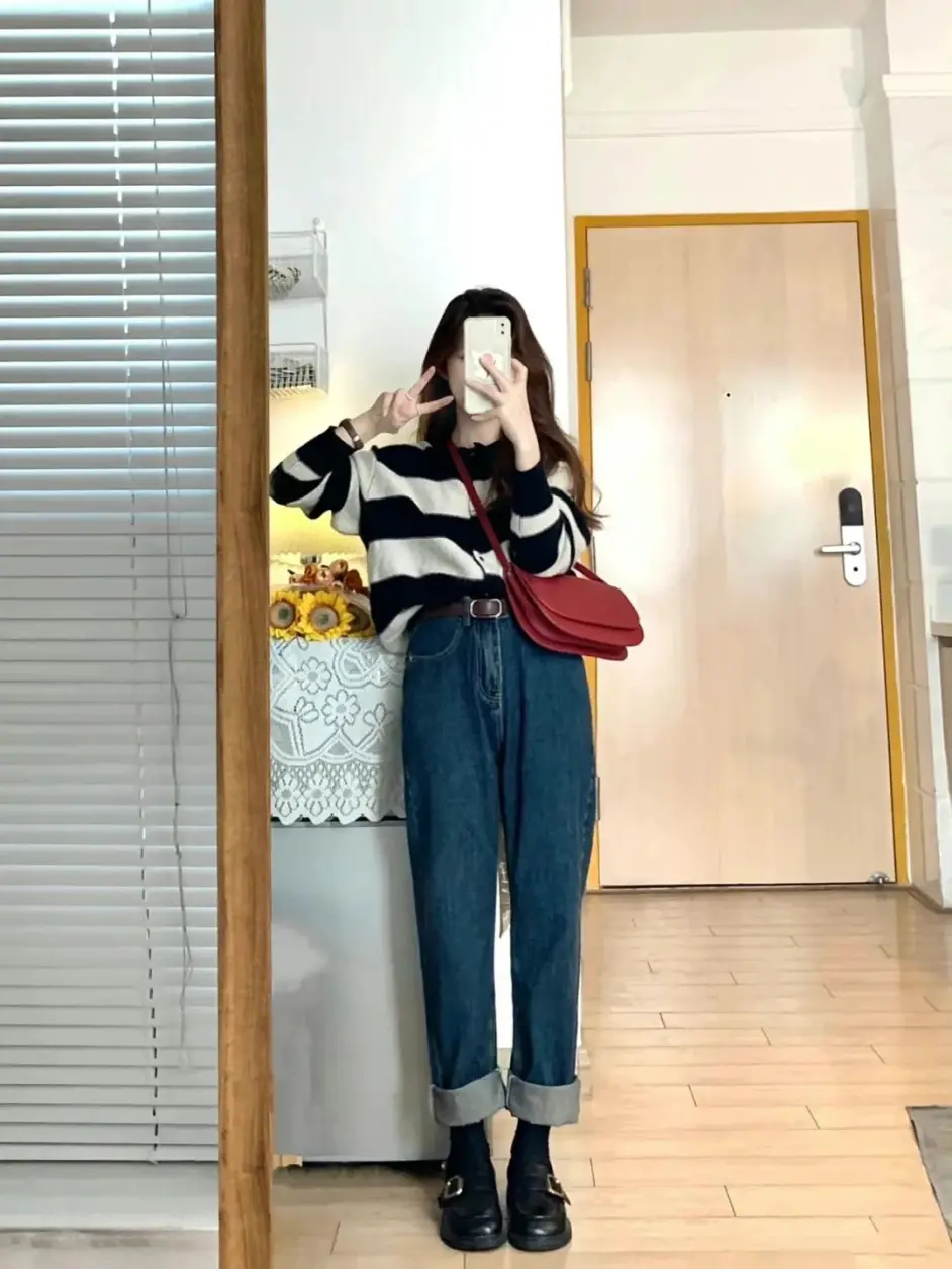 9套150小个子女生韩系早春穿搭 休闲自然 男朋友都夸好看 哔哩哔哩