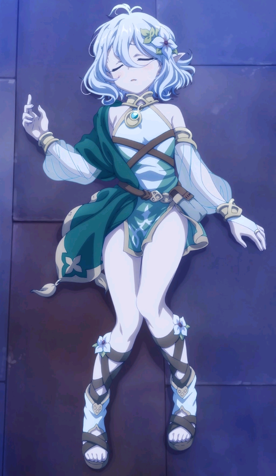 这里是剧情上可可萝被击晕的一幕,伤口被p掉了