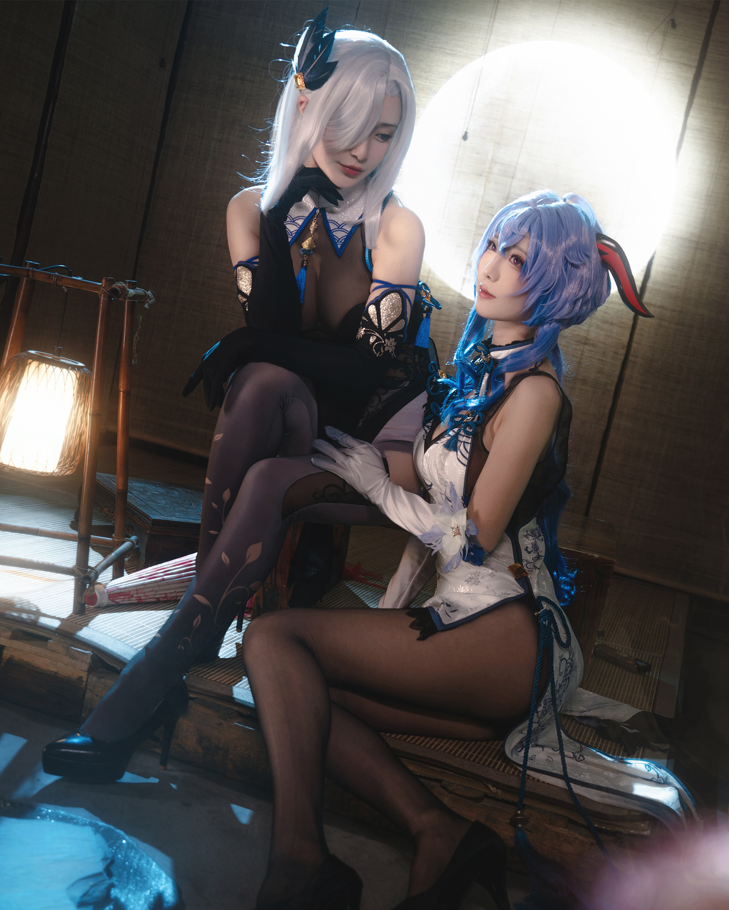 弥音音Ww铁板烧鬼舞w原神甘雨申鹤Cosplay4