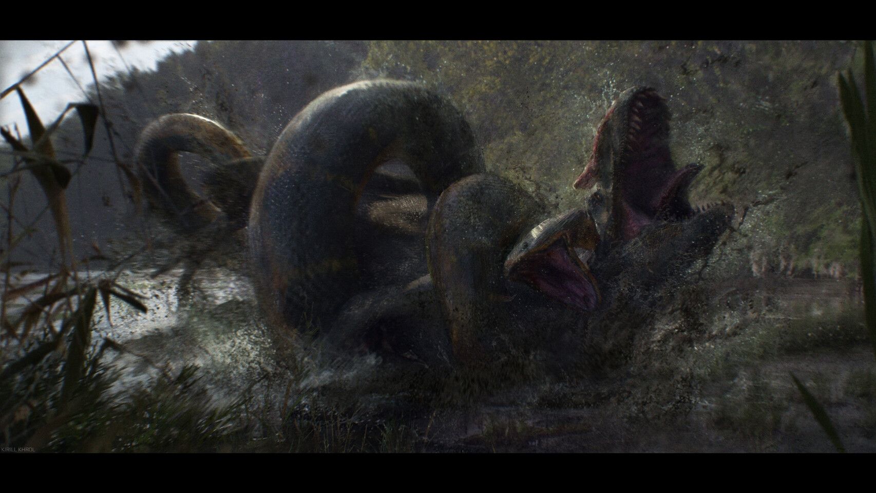 奇闻：史前巨兽泰坦巨蟒，身长可达16米，以7米长的鳄鱼为食_蟒蛇