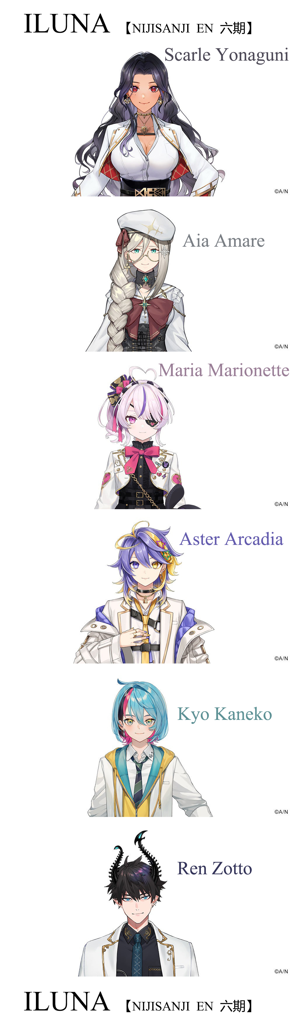 NIJISANJI EN 组合成员（新增九期） 哔哩哔哩