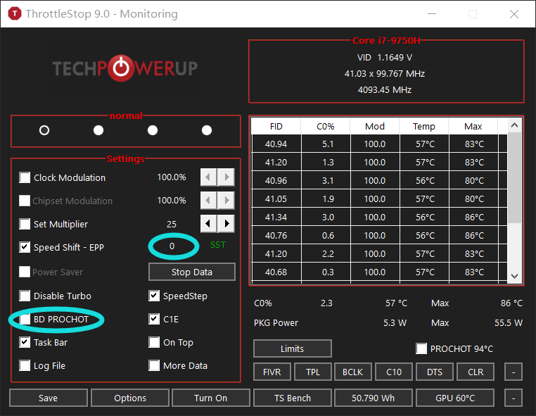 xtu不能用?用游戏本神器ThrottleStop参数设置对intel游戏本帧数优化教程,以9750h为例 哔哩哔哩