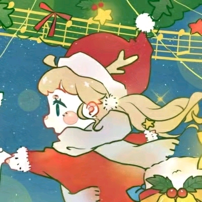 超可爱的圣诞节闺蜜头像