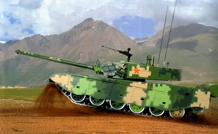 西北沙漠,陆军"铁拳旅"坦克实弹射击,火炮威力巨大,现场超燃