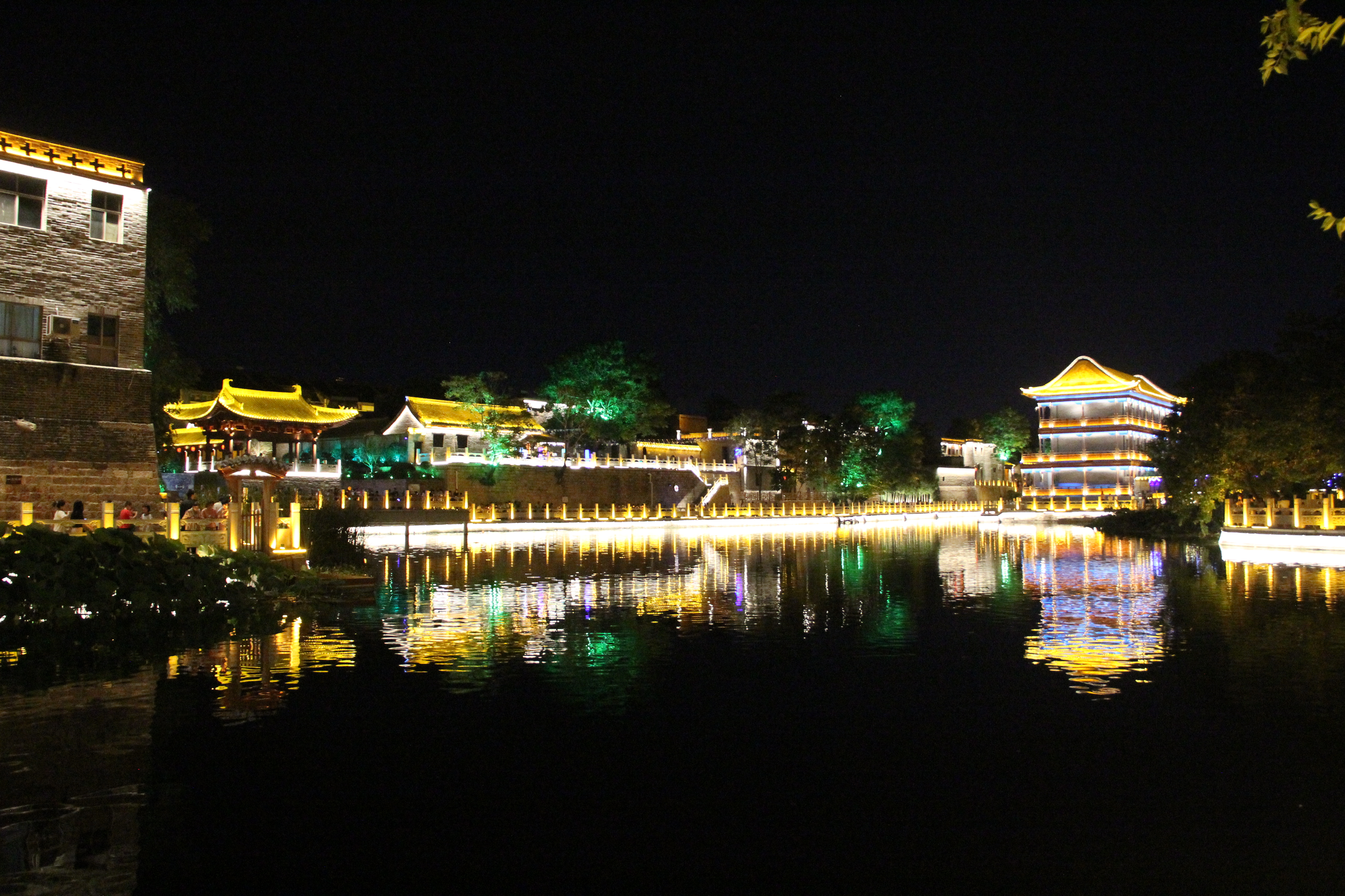 盛夏彰德府古城夜色