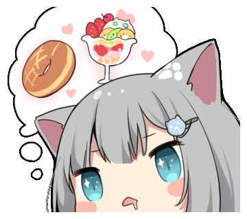 nacho neko 猫羽雫 line表情包 第四弹 - 哔哩哔哩