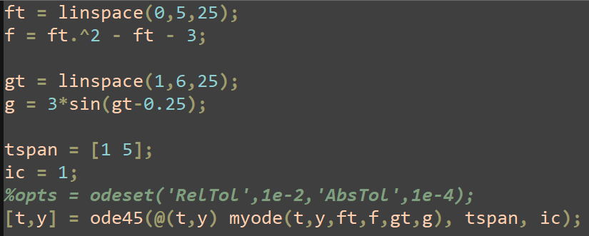 Matlab - ode45 参数说明 - 哔哩哔哩