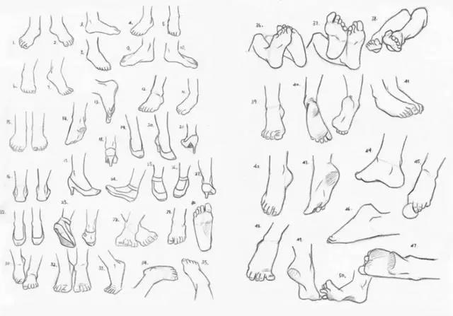 各种脚脚绘画素材,丰富自己的素材库的时候来了 - 哔哩哔哩