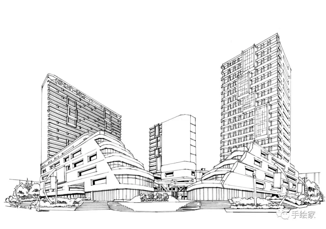 【建筑达人必看】50张建筑设计手绘线稿,揭秘设计师的创意灵感!
