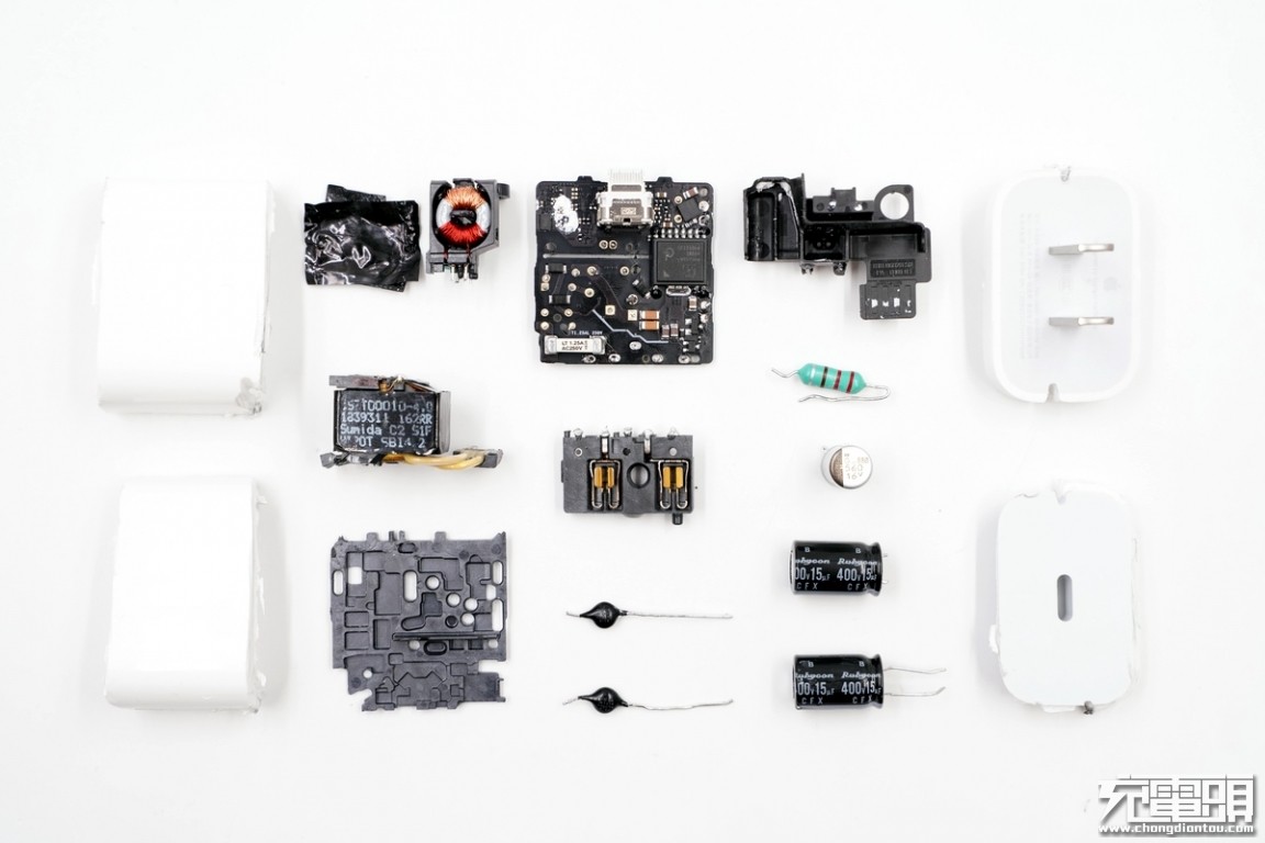 苹果18wusbpd充电器a1695拆解报告