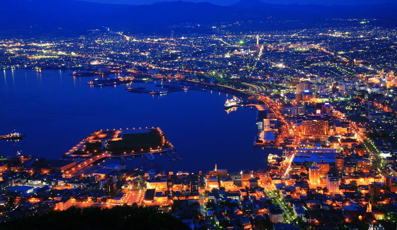 万家灯火,平凡之美,北海道函馆夜景