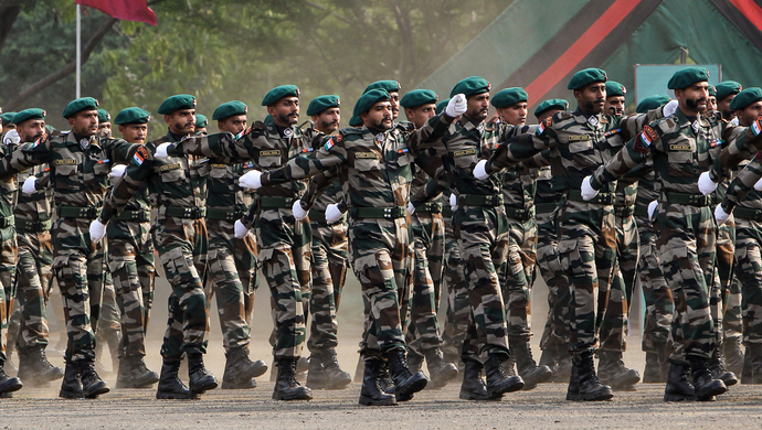 印度准军事部队图片