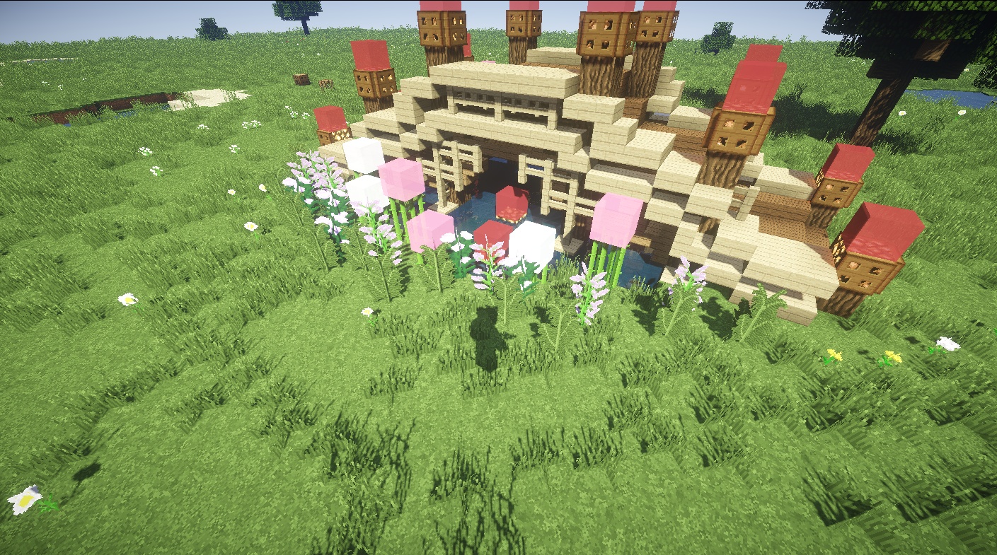 我的世界建筑小技巧花园篇