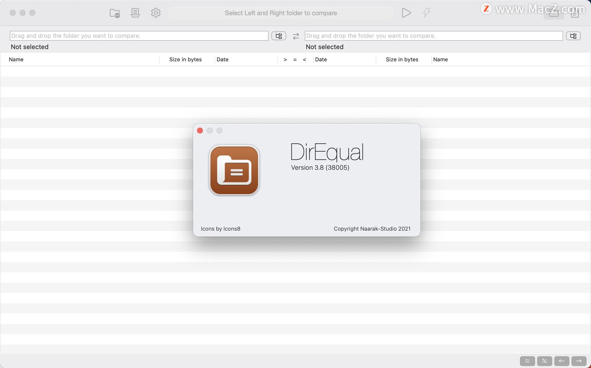 DirEqual instal the new for mac