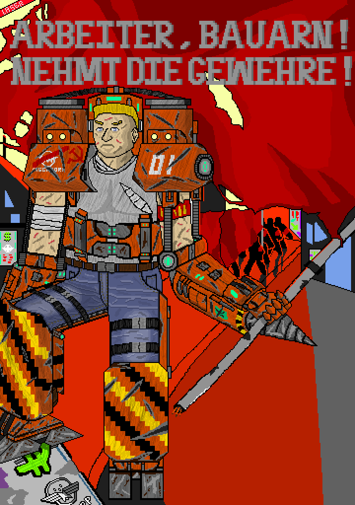 自制宣传画/海报：Arbeiter,Bauern! Nehmt die Gewehre! 哔哩哔哩