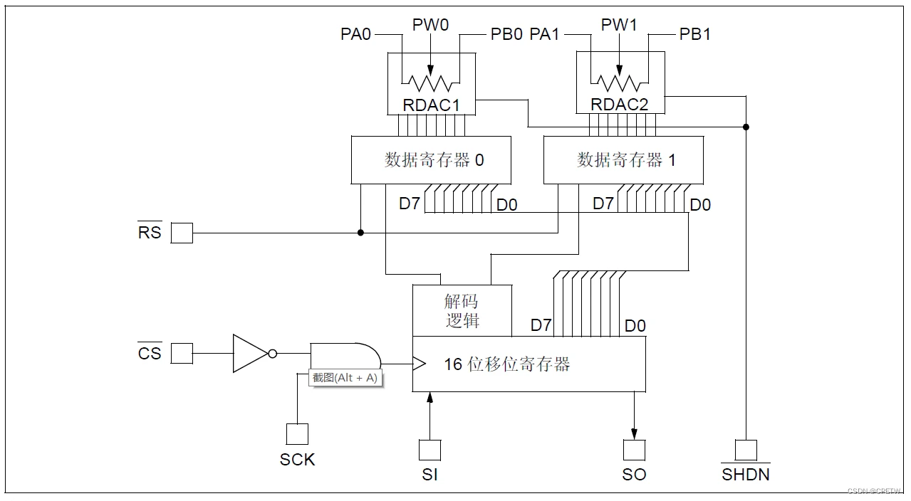 MCP41010数字电位器调试 - 哔哩哔哩