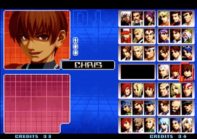 拳皇 kof 2003(95 草剃京:选角画面时,输入以下指令↙