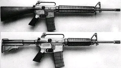 c7式突击步枪基本上与m16a1/a2突击步枪相同，它的不同之处是：取消了3发点射机构