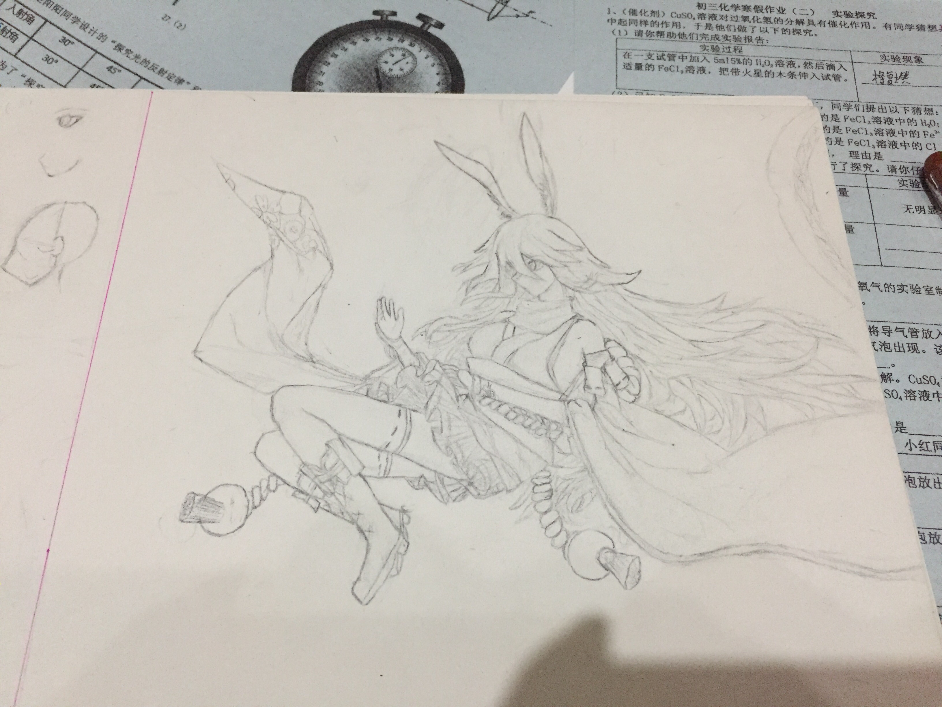 八重樱萌新画作