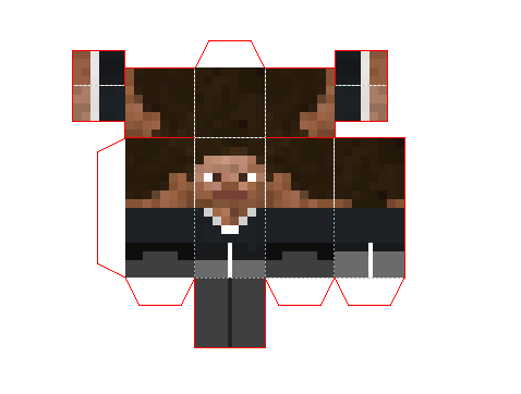 【我的世界纸模型图纸搬运】Steve&Alex&H