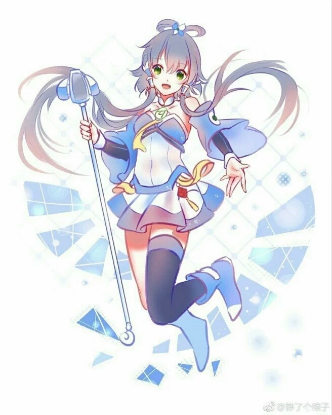 洛天依与准备唱歌