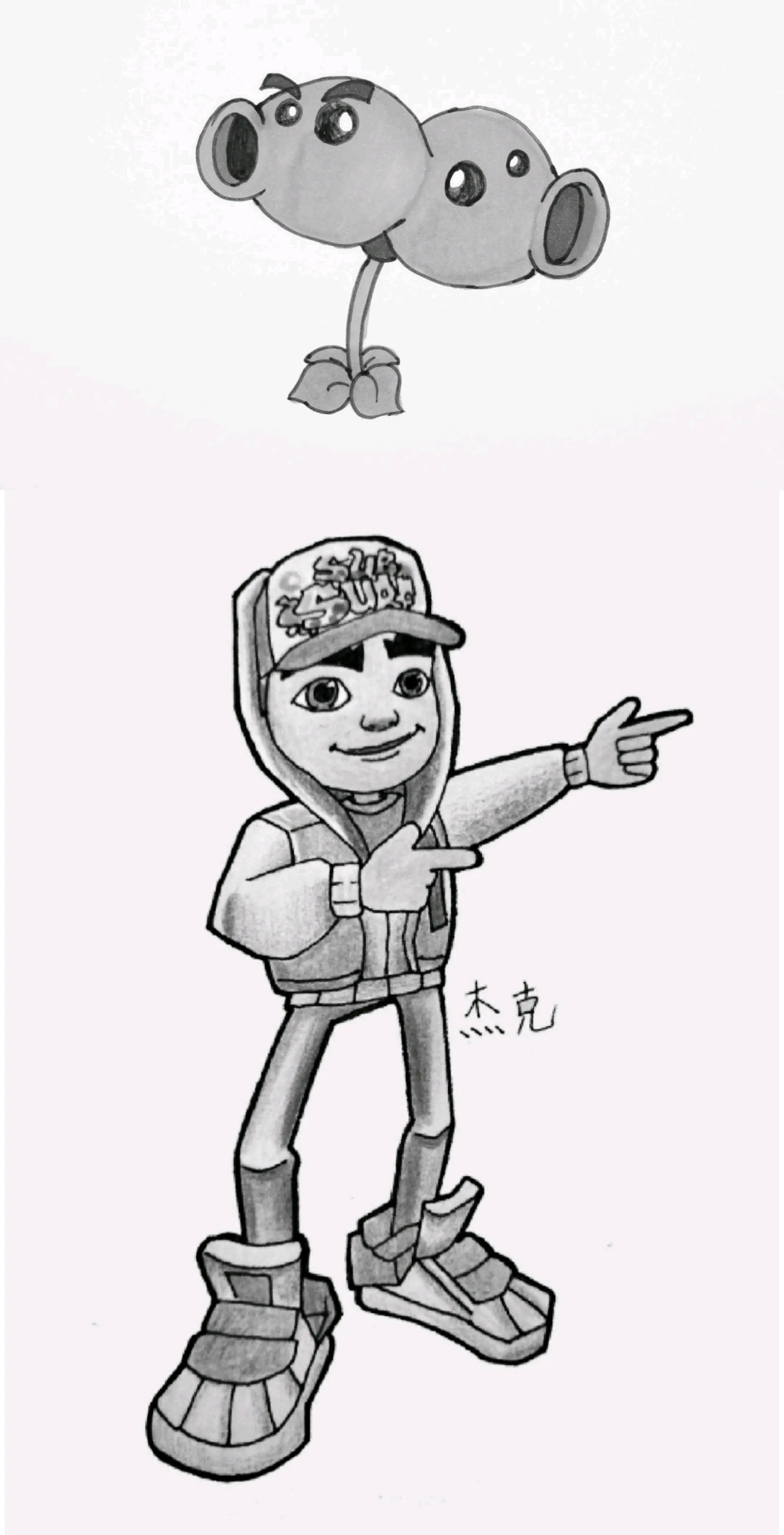 植物大战僵尸2绘画