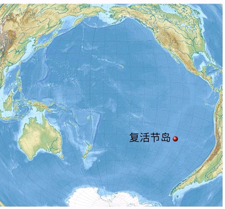 拉帕努伊(复活节岛)的地理位置