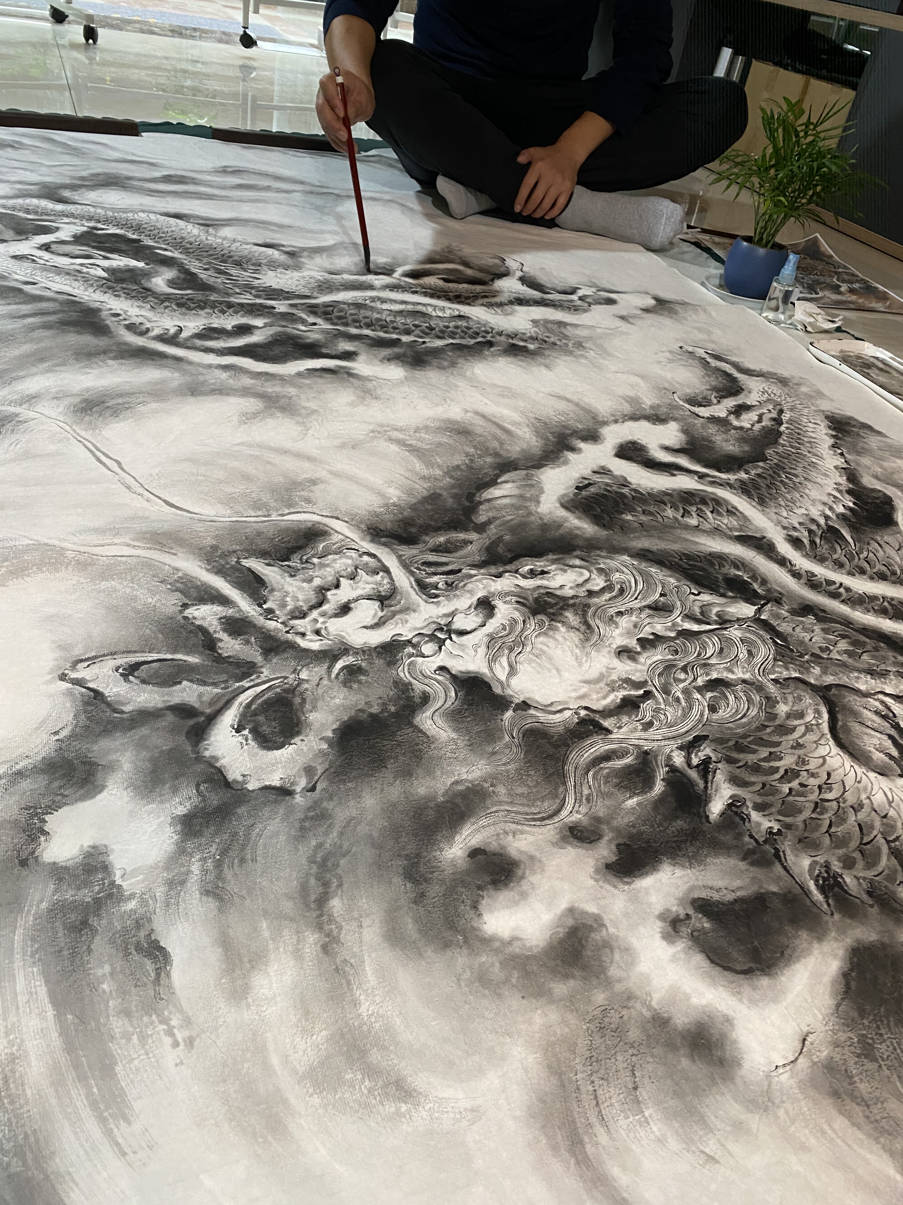 国画龙的画法步骤由龙作品