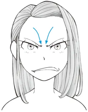 愤怒的表情画法来啦 哔哩哔哩