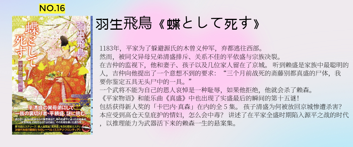 2023本格推理Best10!榜单介绍 哔哩哔哩