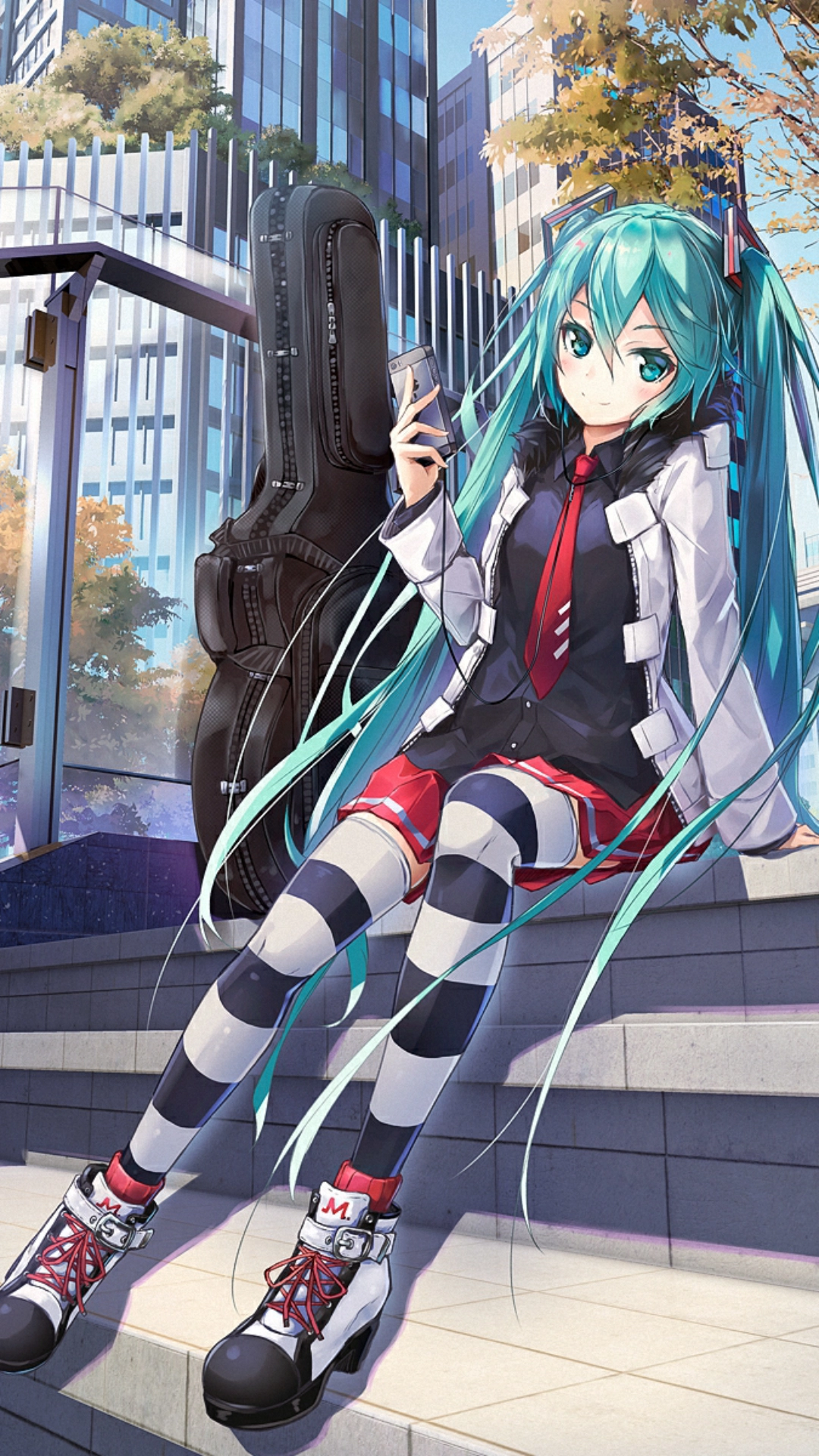 初音未来唯美壁纸】第一期没有星的夜色,不黑,光在亮着,用自己的颜色