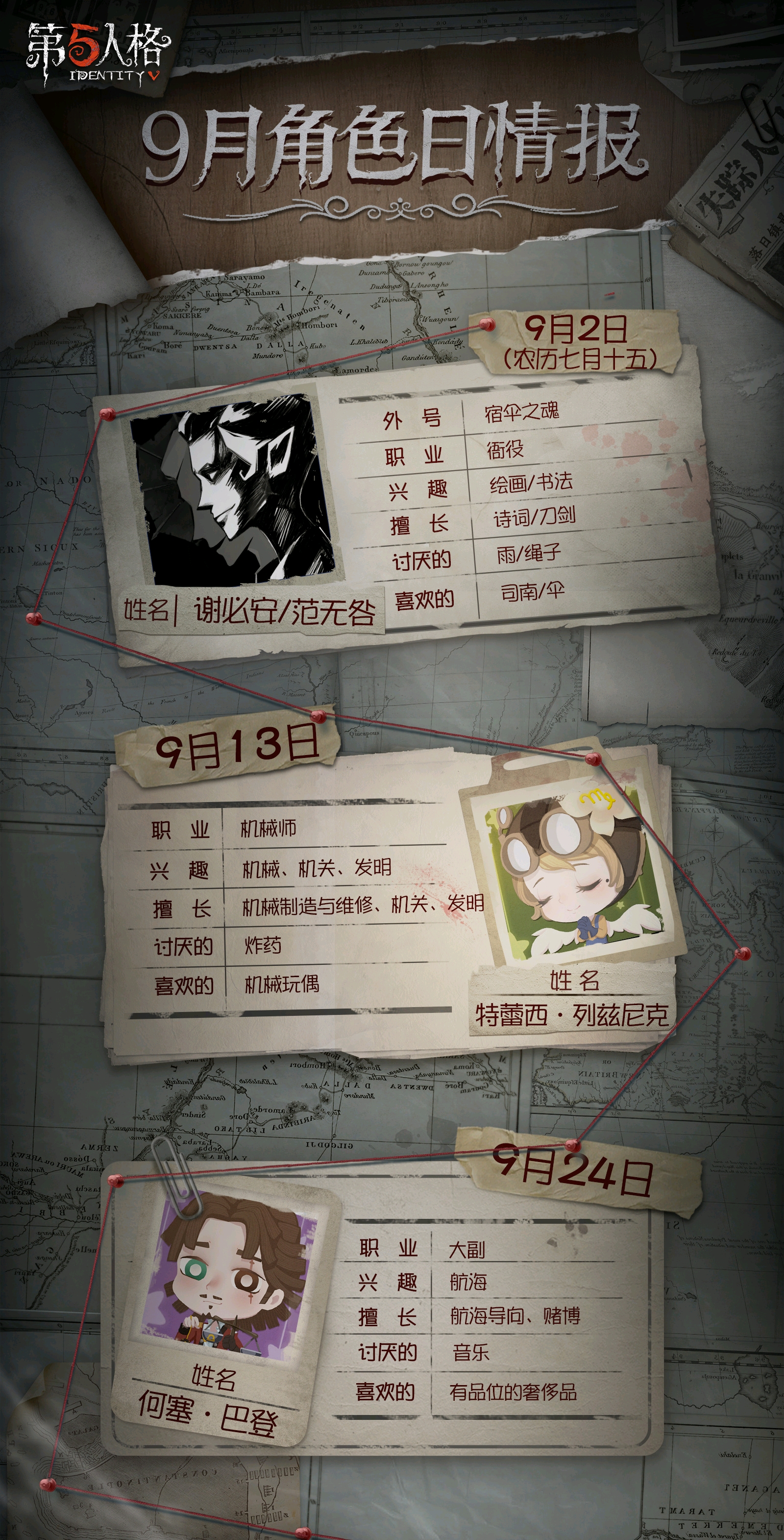 第五人格:角色相关信息 - 哔哩哔哩